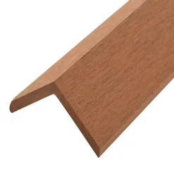 vidaXL terrassevinkellister 5 stk. WPC 170 cm lysebrun