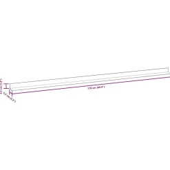 vidaXL terrassevinkellister 5 stk. WPC 170 cm lysebrun