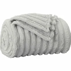 vidaXL Throw tæppe Grå 150 x 130 cm Fleece