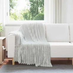 vidaXL Throw tæppe Grå 150 x 130 cm Fleece