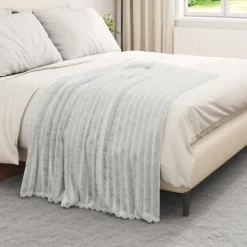 vidaXL Throw tæppe Grå 150 x 130 cm Fleece