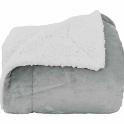 vidaXL Throw tæppe Grå 130 x 150 cm Fleece