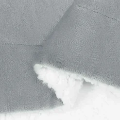 vidaXL Throw tæppe Grå 130 x 150 cm Fleece