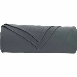 vidaXL Throw tæppe Mørkegrå 210 x 140 cm Fleece