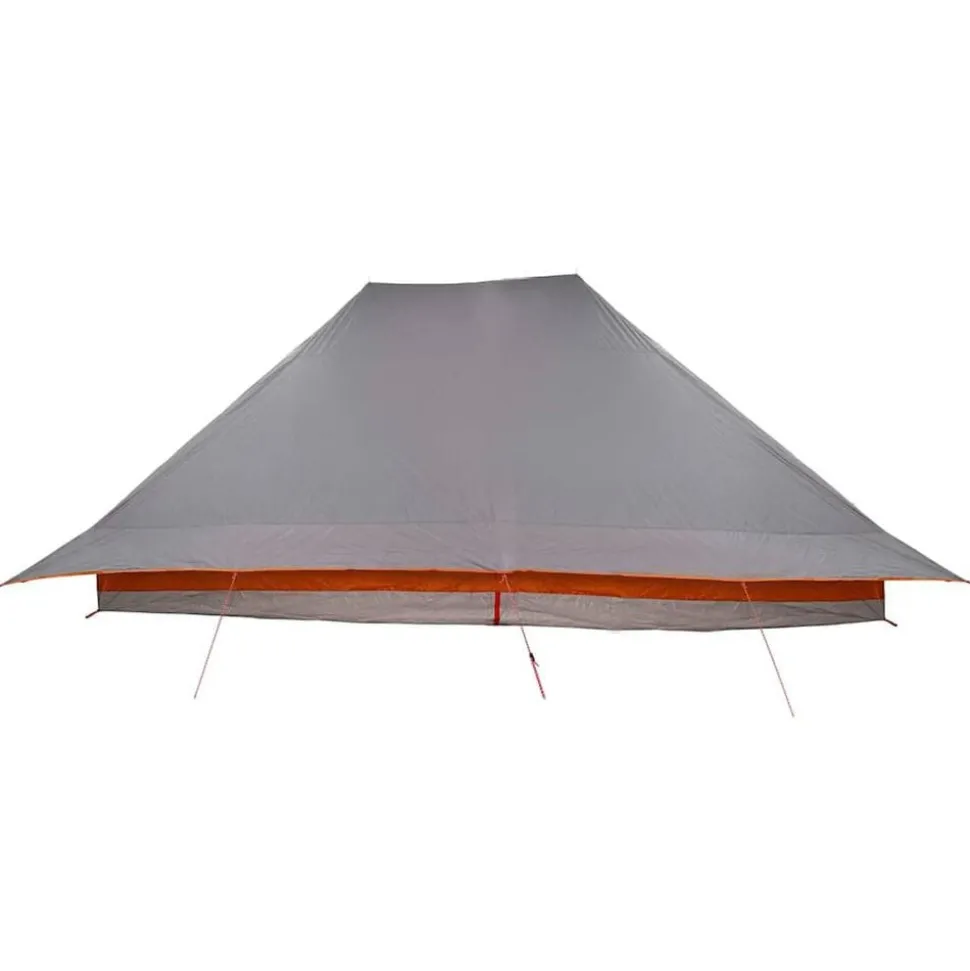 vidaXL Tipi telt med tag Grå og orange 660 x 456 x 200 cm taft