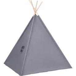 vidaXL tipi til børn 120x120x150 cm med bærepose polyester grå