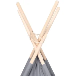 vidaXL tipi til børn 120x120x150 cm med bærepose polyester grå