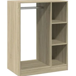 vidaXL tøjreol 77x48x102 cm konstrueret træ sonoma-eg