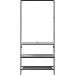 vidaXL Tøjstativ Grå sonoma-eg 77 x 30 x 171 cm Konstrueret træ
