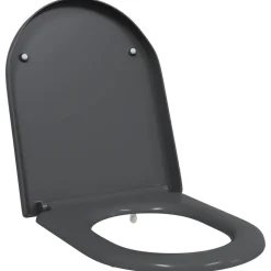 vidaXL Toilet sæde Antracit 49 x 36 x 4 cm Duroplast
