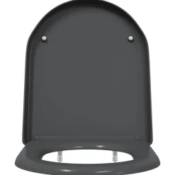 vidaXL Toilet sæde Antracit 49 x 36 x 4 cm Duroplast