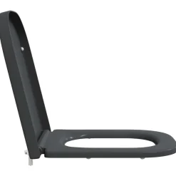 vidaXL Toilet sæde Antracit 47,5 x 35 x 3,6 cm Duroplast