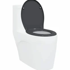 vidaXL Toilet sæde Antracit 47 x 37 x 4 cm Duroplast