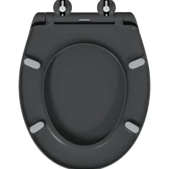 vidaXL Toilet sæde Antracit 47 x 37 x 4 cm Duroplast