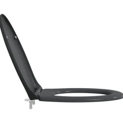 vidaXL Toilet sæde Antracit 47 x 37 x 4 cm Duroplast