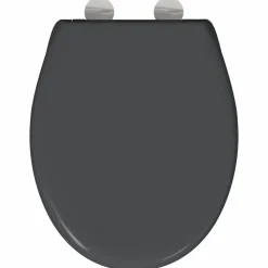 vidaXL Toilet sæde Antracit 47 x 37 x 4 cm Duroplast