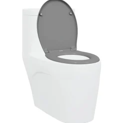 vidaXL Toilet sæde Grå 47 x 37 x 4 cm Duroplast