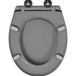 vidaXL Toilet sæde Grå 47 x 37 x 4 cm Duroplast