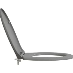 vidaXL Toilet sæde Grå 47 x 37 x 4 cm Duroplast