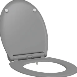 vidaXL Toilet sæde Grå 47 x 37,5 x 3,8 cm Duroplast