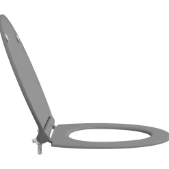 vidaXL Toilet sæde Grå 47 x 37,5 x 3,8 cm Duroplast
