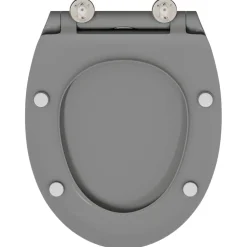 vidaXL Toilet sæde Grå 47 x 37,5 x 3,8 cm Duroplast