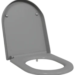vidaXL Toilet sæde Grå 49 x 36 x 4 cm Duroplast