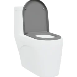vidaXL Toilet sæde Grå 49 x 36 x 4 cm Duroplast