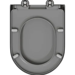 vidaXL Toilet sæde Grå 49 x 36 x 4 cm Duroplast