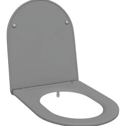 vidaXL Toilet sæde Grå 47 x 36 x 3,4 cm Duroplast