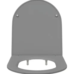 vidaXL Toilet sæde Grå 47 x 36 x 3,4 cm Duroplast