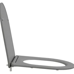 vidaXL Toilet sæde Grå 47 x 36 x 3,4 cm Duroplast