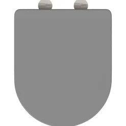 vidaXL Toilet sæde Grå 47 x 36 x 3,4 cm Duroplast
