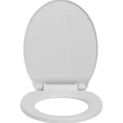 vidaXL toiletsæde med soft close og quick release-funktion oval lysegrå