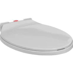 vidaXL toiletsæde med soft close og quick release-funktion oval lysegrå