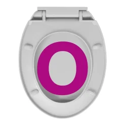 vidaXL toiletsæde med soft-close oval lysegrå