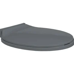 vidaXL toiletsæde med soft close oval grå
