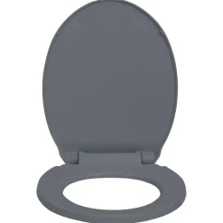 vidaXL toiletsæde med soft close oval grå