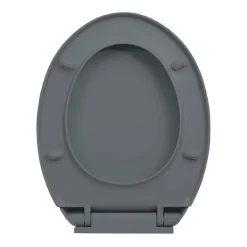 vidaXL toiletsæde med soft close oval grå