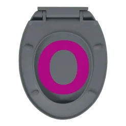 vidaXL toiletsæde med soft close oval grå
