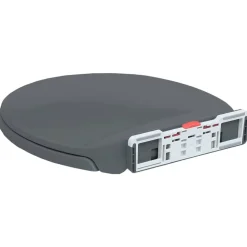 vidaXL toiletsæde med soft close og quick release-funktion oval grå
