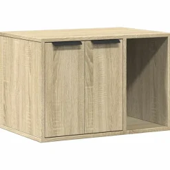 vidaXL toiletskjuler kattebakke 60x40x40 cm konstrueret træ sonoma-eg