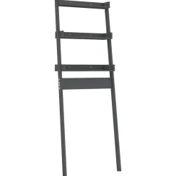 vidaXL toiletstativ 63,5x32x179 cm massivt fyrretræ grå
