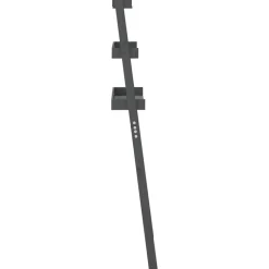 vidaXL toiletstativ 63,5x32x179 cm massivt fyrretræ grå