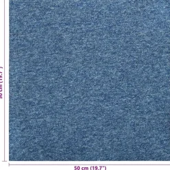 vidaXL Tæppe 20 pcs Blå 50 x 50 cm 100% Polypropylen