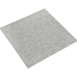 vidaXL Tæppe 20 pcs Lysegrå 50 x 50 cm 100% Polypropylen