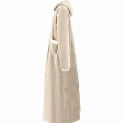 vidaXL Tæppe-hoodie Beige M Fleece og Flannel