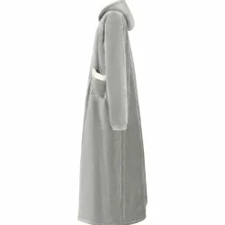 vidaXL Tæppe-hoodie Grå M Fleece og Flannel