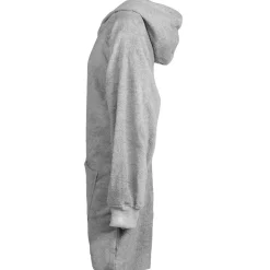 vidaXL Tæppe-hoodie KINN Grå L Bomuld