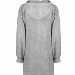 vidaXL Tæppe-hoodie KINN Grå L Bomuld